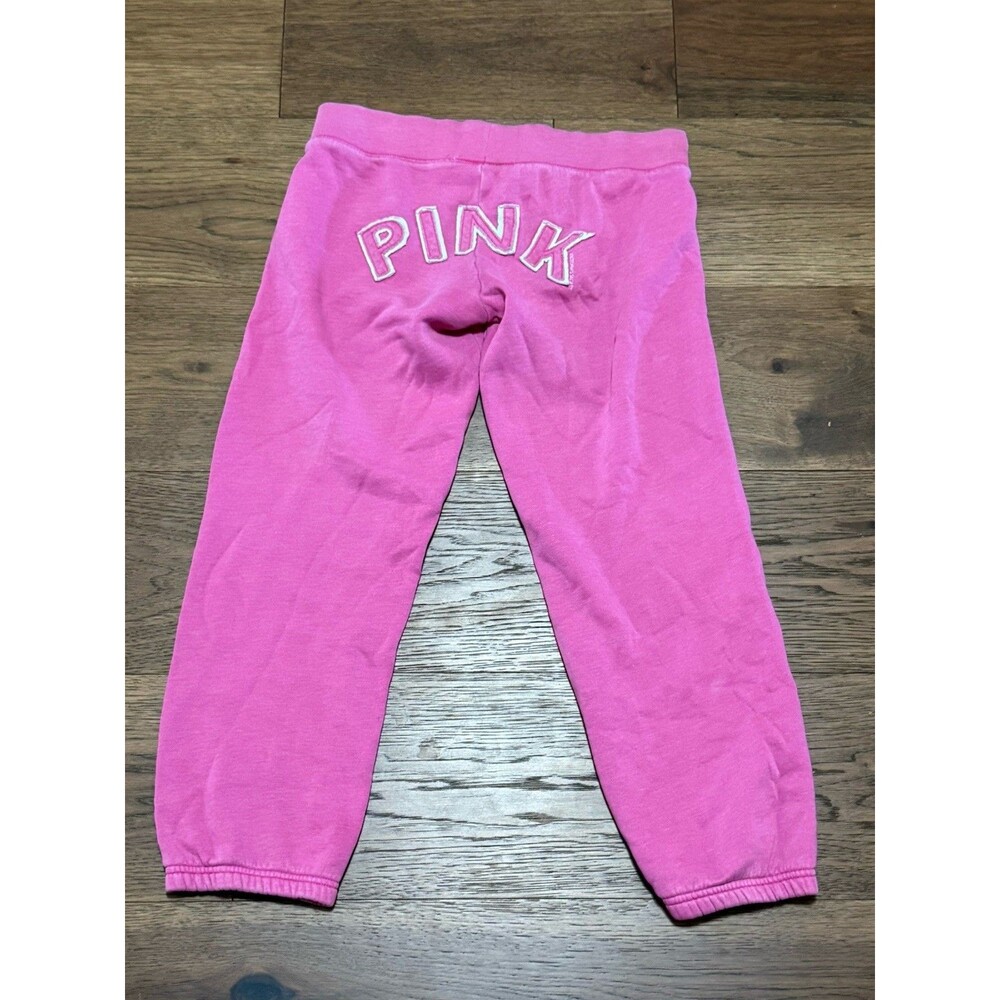 Vintage Y2K Victoria’s Secret PINK Hot Pink Butt Logo Sweat Pants Womens Size XS